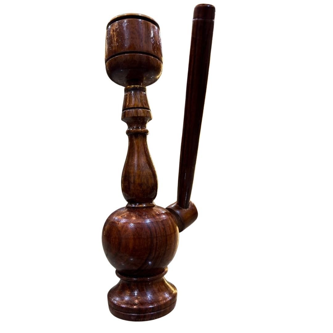 Handcrafted Wooden Chillam – Traditional Smoking Pipe for Authentic Experience