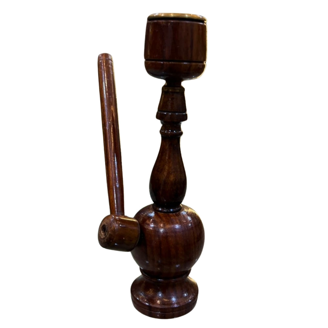 Handcrafted Wooden Chillam – Traditional Smoking Pipe for Authentic Experience